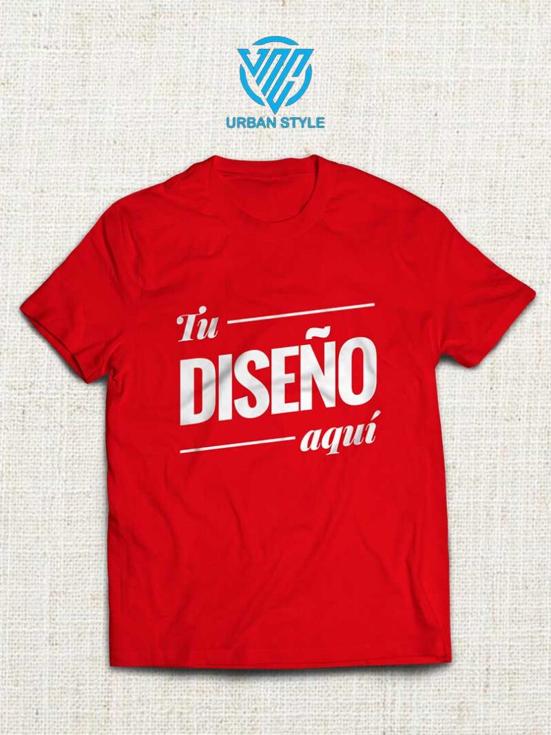 camisetas rojo diseno